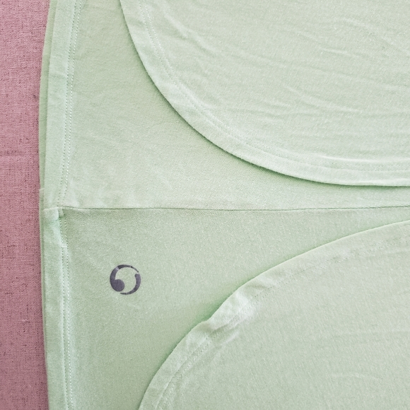 OQOQO by Lululemon Lime Green Bamboo Dress V Neck Cross Front XS Extra S… - Picture 5 of 5